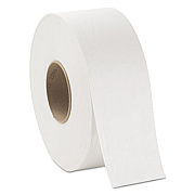 GEN JRT JUMBO BATH TISSUE, SEPTIC SAFE, 2-PLY, WHITE, 3" X 750 FT, 12/CARTON (GEN1930)