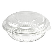 Dart PresentaBowls Bowl/Lid Combo-Paks, 24 oz, Clear, 63/Pack, 4 Packs/Carton (C24BCD)