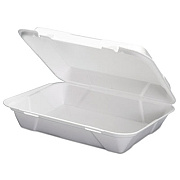 Genpak Foam Hoagie Hinged Container, White, 9 3/4 X 3 2/5 X 13, 200/ct, 100/bag, 2/ct (SN270)