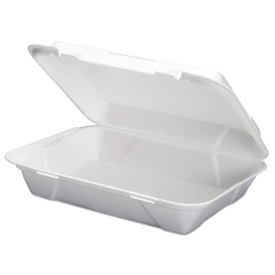 Genpak Foam Hoagie Hinged Container, White, 9 3/4 X 3 2/5 X 13, 200/ct, 100/bag, 2/ct (SN270)