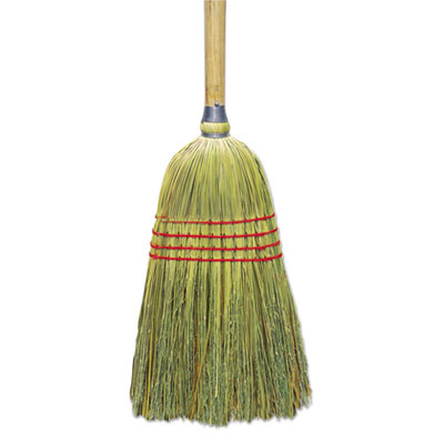 Boardwalk Upright Corn/Fiber Broom, 56" Overall Length, Natural, 6/Carton (BR10012)