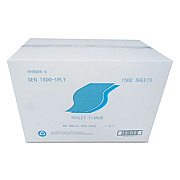 GEN Small Roll Bath Tissue, Septic Safe, 1-Ply, White, 1,500 Sheets/Roll, 60 Rolls/Carton (15001PLY)