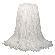 Boardwalk Banded Rayon Cut-End Mop Heads, White, 20 oz, 1 1/4" Headband, White, 12/Carton (RM30020)
