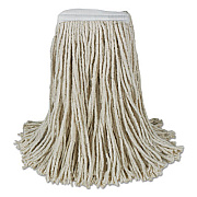 Boardwalk Banded Cotton Mop Heads, Cut-End, 20 oz, White, 12/Carton (CM20020)
