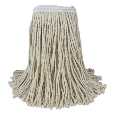 Boardwalk Banded Cotton Mop Heads, Cut-End, 20 oz, White, 12/Carton (CM20020)