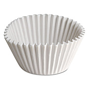 Hoffmaster Fluted Bake Cups, 8 oz, 3.5 x 1.5 x 0.5, White, Paper, 500/Pack, 10 Packs/Carton (BL35065)