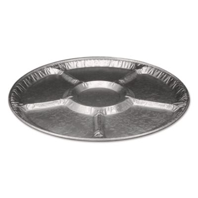 HFA Aluminum Lazy Susan, 6 Compartments, 18" Diameter x 0.94" h, 25/Carton (4018100)