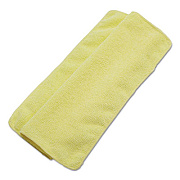 Boardwalk Lightweight Microfiber Cleaning Cloths, Yellow, 16 x 16, 24/Pack (BWK16YELCLOTH)