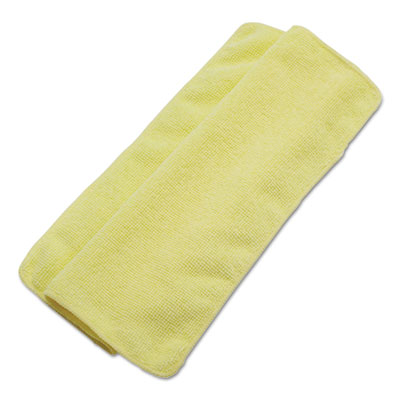 Boardwalk Lightweight Microfiber Cleaning Cloths, Yellow, 16 x 16, 24/Pack (BWK16YELCLOTH)