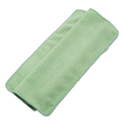 Boardwalk Lightweight Microfiber Cleaning Cloths, Green, 16 x 16, 24/Pack (BWK16GRECLOTH)