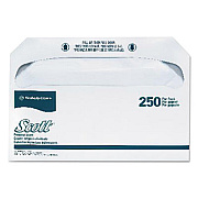 Scott Personal Seats Toilet Seat Covers, 14.5 x 17, White, 250/Pack, 20 Packs/Carton (39000)