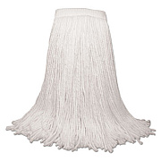 Boardwalk Mop Head, Premium Saddleback Head, Rayon Fiber, 24-Oz., White, 12/Carton (BWK324R)