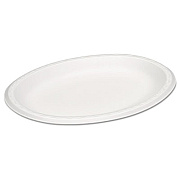 Genpak Celebrity Foam Platters, 11.5 X 8.5, White, 125/pk, 4 Pk/ct (81100)