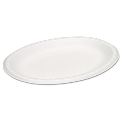 Genpak Celebrity Foam Platters, 11.5 X 8.5, White, 125/pk, 4 Pk/ct (81100)