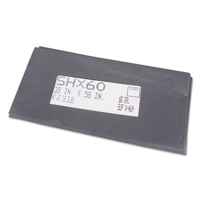 FlexSol HIGH DENSITY CORELESS LINERS, 10 GAL, 24" X 24", CLEAR, 200/CARTON (SH36)