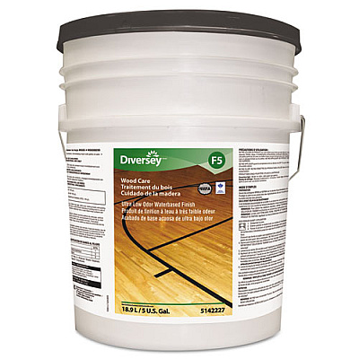 Diversey Ultra Low Odor Waterbased Floor Finish, Liquid, 5 Gal. Pail (5142227)