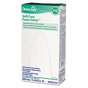 Diversey Foam Select General Purpose Lotion Soap, Floral, 800 mL Refill, 6/Carton (3042214)