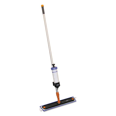 Diversey Pace 60 High Impact Cleaning Tool, 24" Microfiber Head, 60" Silver/Black/Red Aluminum/Plastic Handle (D3345354)