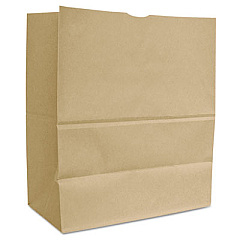 General GROCERY PAPER BAGS, 66 LBS CAPACITY, 1/6 BBL, 12"W X 7"D X 17"H, KRAFT, 500 BAGS (SK1665)