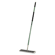 AbilityOne SKILCRAFT 3M Easy Scrub Flat Mop Tool, 16" Wide White Microfiber Head, 54" Green Aluminum Handle (5748715)