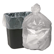 Good 'n Tuff Waste Can Liners, 16 gal, 6 mic, 24" x 31", Natural, 50 Bags/Roll, 20 Rolls/Carton (GNT2433)