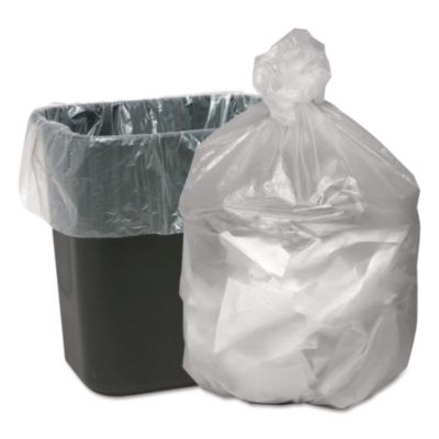 Good 'n Tuff Waste Can Liners, 16 gal, 6 mic, 24" x 31", Natural, 50 Bags/Roll, 20 Rolls/Carton (GNT2433)