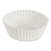 Hoffmaster Fluted Bake Cups, 2 oz, 1.75 x 1.3 x 1.3, White, Paper, 500/Pack, 20 Packs/Carton (610020)