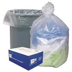 Ultra Plus Can Liners, 60 gal, 14 mic, 38" x 60", Natural, 20 Bags/Roll, 10 Rolls/Carton (HD386014N)