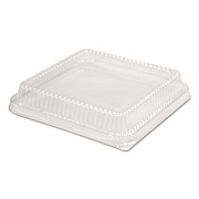 HFA Plastic Dome Lid, 10.75 x 10.19 x 1.63, Clear, 100/Carton (321LDL)