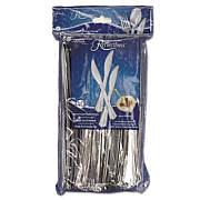 WNA Reflections Heavyweight Plastic Utensils, Knife, Silver, 40/Pack, 8 Packs/Carton (REF320KN)