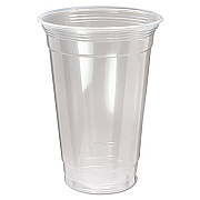Fabri-Kal Nexclear Polypropylene Drink Cups, 20 oz, Plastic, Clear, 50/Bag, 20 Bags/Carton (NC20)