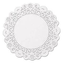 Hoffmaster Brooklace Lace Doilies, Round, 5", White, 2,000/Carton (LA9052M)