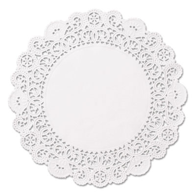 Hoffmaster Brooklace Lace Doilies, Round, 5", White, 2,000/Carton (LA9052M)