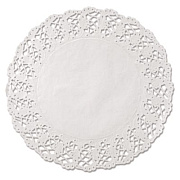 Hoffmaster Kenmore Lace Doilies, Round, 16.5", White, 500/Carton (500260)