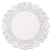 Hoffmaster Brooklace Lace Doilies, Round, 6", White, 2000/carton (LA9062M)