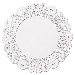 Hoffmaster Brooklace Lace Doilies, Round, 6", White, 2000/carton (LA9062M)