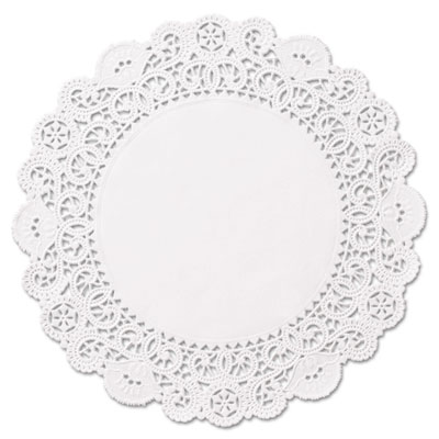 Hoffmaster Brooklace Lace Doilies, Round, 6", White, 2000/carton (LA9062M)