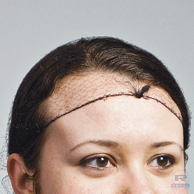 AmerCareRoyal Latex-Free Hairnets, Nylon, Dark Brown, One Size Fits All, 2880/carton (RPH144LTDB)
