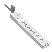 Belkin Home/Office Surge Protector, 7 Outlets, 12 ft Cord, 2160 Joules, White (BE10720012)