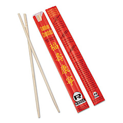 AmerCareRoyal Chopsticks, Paper, 9", Natural, 1,000/Carton (R809)