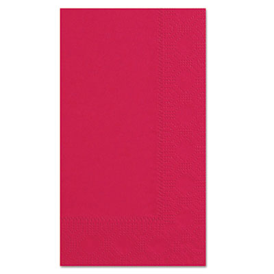Hoffmaster Dinner Napkins, 2-Ply, 15 x 17, Red, 1,000/Carton (180511)