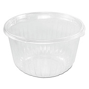 Dart PresentaBowls Clear Bowls, 64 oz, Plastic, 63/Bag, 252/Carton (C64B)