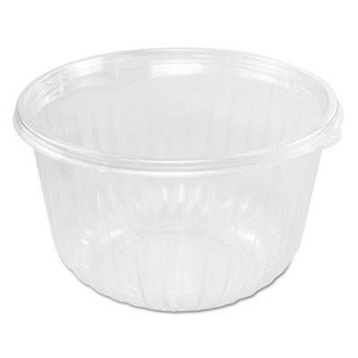 Dart PresentaBowls Clear Bowls, 64 oz, Plastic, 63/Bag, 252/Carton (C64B)
