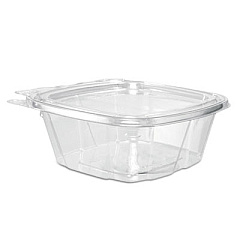 Dart ClearPac SafeSeal Tamper-Resistant/Evident Containers, Flat Lid, 12 oz, Clear, Plastic, 100/Bag, 2 Bags/Carton (CH12DEF)