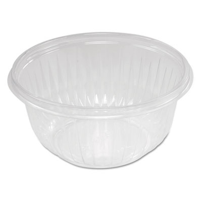 Dart PresentaBowls Clear Bowls, 16 oz, Plastic, 63/Bag, 8 Bags/Carton, 504 Bowls/Carton (C16B)