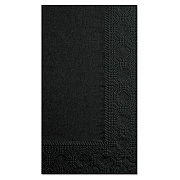 Hoffmaster Dinner Napkins, 2-Ply, 15 x 17, Black, 1,000/Carton (180513)