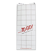Bagcraft ToGo! Foil Insulator Deli and Sandwich Bags, 6" x 14", White, To Go! Design, 500/Carton (300507)