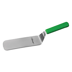 Dexter Cake Turner, 8 X 3 In., Sani-Safe, High-Carbon Steel With Green Handle, 1/each (019693G)