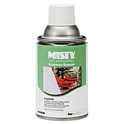 Misty Metered Dry Deodorizer Refills, Summer Breeze, 7 oz Aerosol Spray, 12/Carton (1015013)