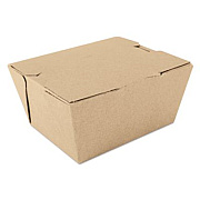 SCT ChampPak Carryout Boxes, #1, 4.38 x 3.5 x 2.5, Brown, Paper, 450/Carton (0731)